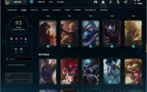 Conta ouro 3 com 137 champs e 93 skins + 800k de Talon