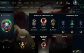 CONTA LVL 242 / TODOS CAMPEÕES / GOLD 3 / 95 SKINS