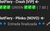 Bot Vip Betfiery Crash + Plinko Vitalício
