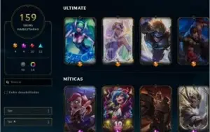 CONTA MAIN DESDE 2013 159 SKINS