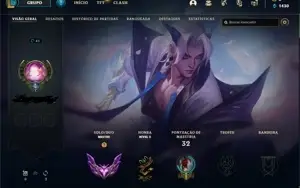 Conta lol mestre