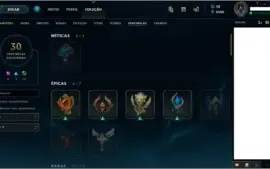 Conta platina na solo/flex  level 140 / todos campeões !!
