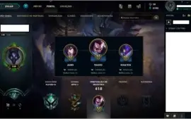 Conta platina na solo/flex  level 140 / todos campeões !!