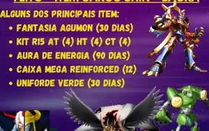 Conta Digimon Masters com Susano Shin + GARGO SHIN + BAGRA