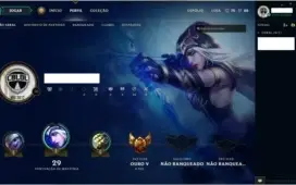 League of Legends - Cont Gold + 16 Campeões e 6 Skins