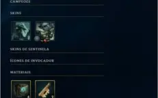 League of Legends - Cont Gold + 16 Campeões e 6 Skins