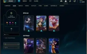 Conta prata 2 Com skin do darius