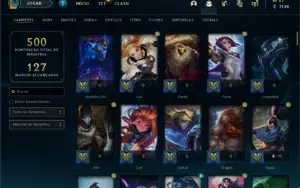 Conta Gold1 com muitas skins e mmr alto
