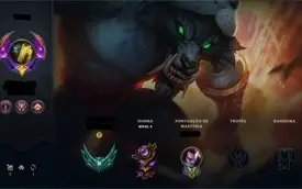 CONTA LEGUE OF LEGENDS RARA
