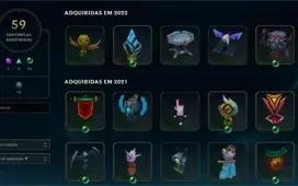 CONTA LEGUE OF LEGENDS RARA
