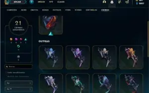 Conta prata 2 com 112 Champs e 120 Skins + 1 Prestigio