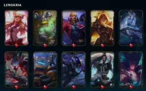 Conta de League of legends 77 skins, nivel 274
