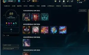 Ferro 3 com 30 Champs e 8 Skins +2 Fragmentos