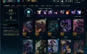 Ferro 3 com 30 Champs e 8 Skins +2 Fragmentos