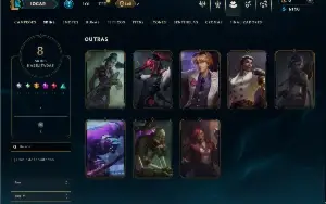 Ferro 3 com 30 Champs e 8 Skins +2 Fragmentos