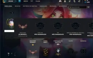 Conta bronze 1 com 31 Champs e 30 Skins +2 Fragmentos