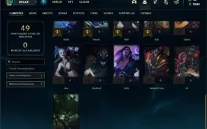 Conta bronze 1 com 31 Champs e 30 Skins +2 Fragmentos