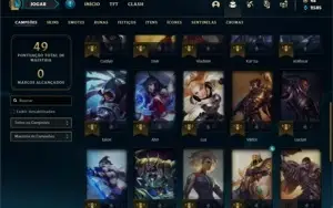 Conta bronze 1 com 31 Champs e 30 Skins +2 Fragmentos
