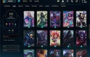 Conta bronze 1 com 31 Champs e 30 Skins +2 Fragmentos