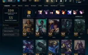 Unranked com 80 Champs e 39 Skins
