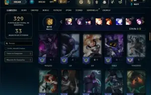 Unranked com 80 Champs e 39 Skins