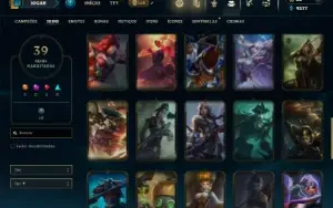 Unranked com 80 Champs e 39 Skins