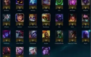 Conta  League of Legends 69 campeões.