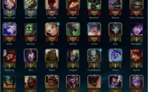 Conta  League of Legends 69 campeões.