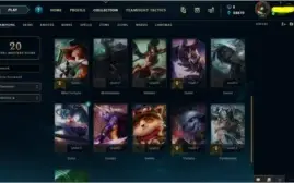 Conta unranked, 24k de EA, mais de 20 campeões e skins