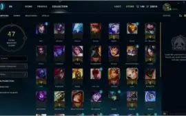 CONTA SERVER EUW LOL 37HEROES/5SKINS/4PAG RUNA/7 ICONES