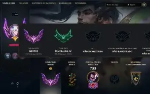 Conta Lol Mestre Handlvl 2016 86,9% de WR MMR Alto Muitas