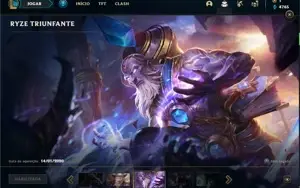 Conta Platina 4 com TODOS os champ e 162 Skins + 2 Prestigio