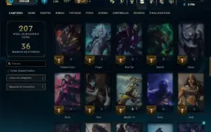 Mestre com 65 Champs e 18 Skins ( 138 PDL )