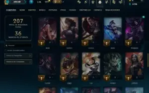 Mestre com 65 Champs e 18 Skins ( 138 PDL )