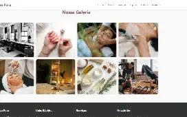 Site de salão de beleza e estética em HTML editável