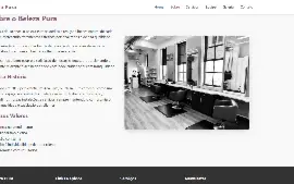 Site de salão de beleza e estética em HTML editável