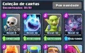Conta Clash Royale lvl 12 todas as cartas