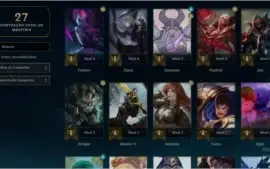 Conta LOL Diamante 4 70%winrate
