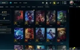 Conta LoL, Challenger season passada, 4825RP, mmr D1