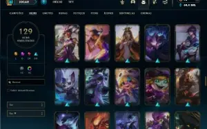 Diamante 4 com TODOS os champs e 129 Skins ( MAIN ADC )