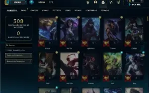 Diamante 4 com TODOS os champs e 129 Skins ( MAIN ADC )