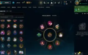 Conta de LoL Platina 4 com 140 campeões e 78 skins