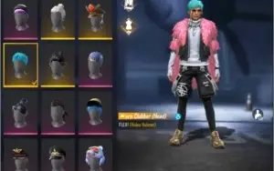 CONTA FREE FIRE, PERSONAGENS LV6 SKINS E +