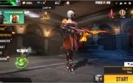CONTA FREE FIRE, PERSONAGENS LV6 SKINS E +