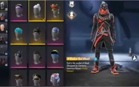 CONTA FREE FIRE, PERSONAGENS LV6 SKINS E +