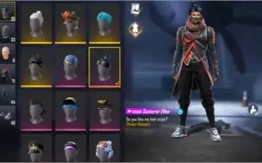 CONTA FREE FIRE, PERSONAGENS LV6 SKINS E +