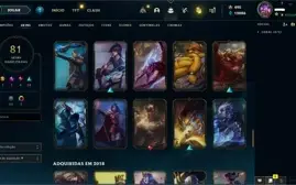 Vendo conta de lol lvl 282 - 4 Skins vitoriosas
