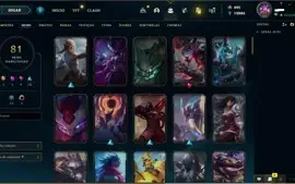 Vendo conta de lol lvl 282 - 4 Skins vitoriosas