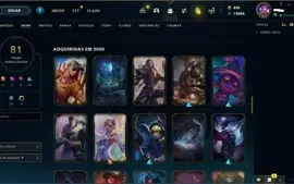 Vendo conta de lol lvl 282 - 4 Skins vitoriosas