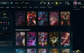 Vendo conta de lol lvl 282 - 4 Skins vitoriosas